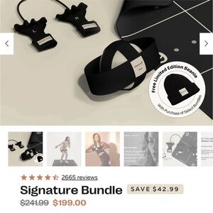 Black Signature Bundle with Beanie